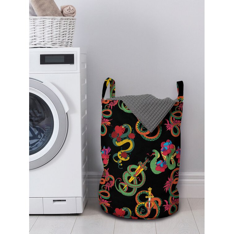 Ambesonne Colorful Washing Machine Cover Laundromat Decorative Accent 