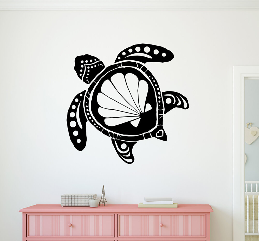 Home & Garden Seashells Ocean Vinyl Wall Sticker Nautical Beach Window