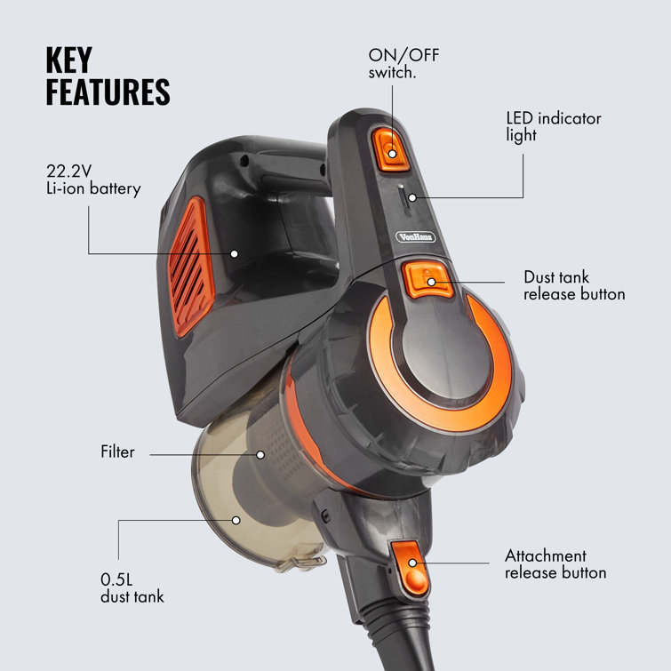 VonHaus Bagless Stick Vacuum Cleaner 