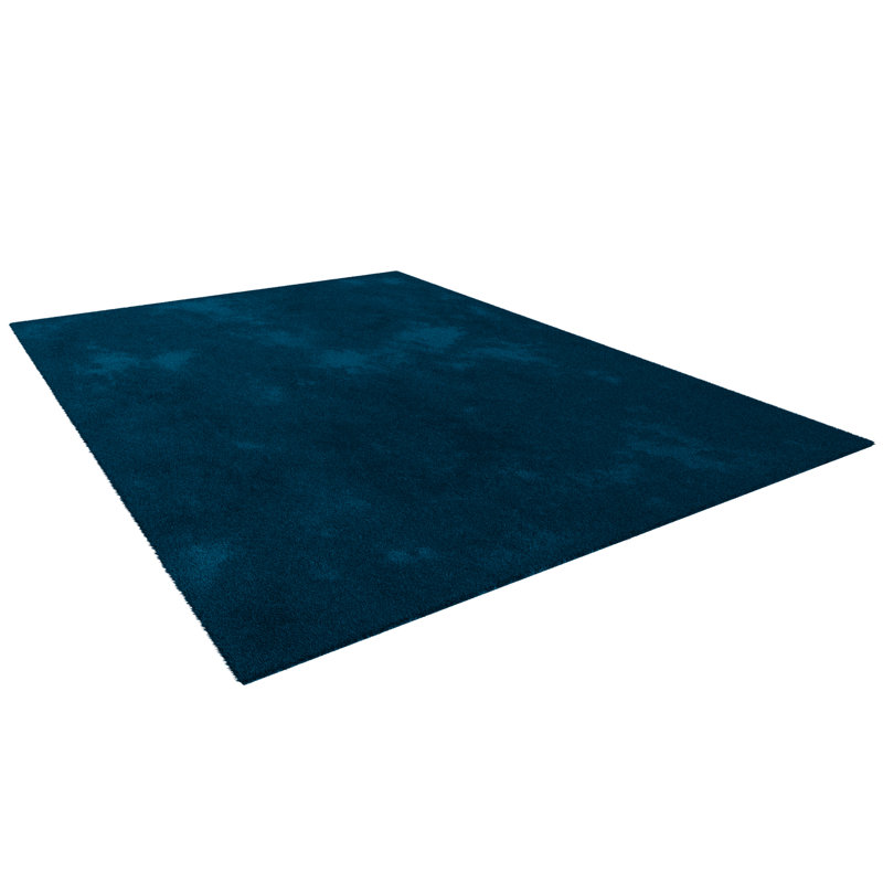 17 Stories Washable Karim Silky Navy Blue Rug Reviews Wayfair Washable Karim Silky Navy Blue Rug