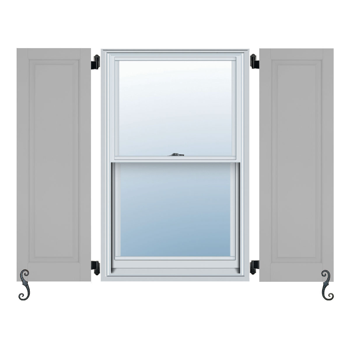 AtlanticPremiumShutters Atlantic Classic Single Panel, Raised Panel