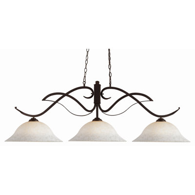 Billingham 3 Light Kitchen Island Pendant Fleur De Lis Living