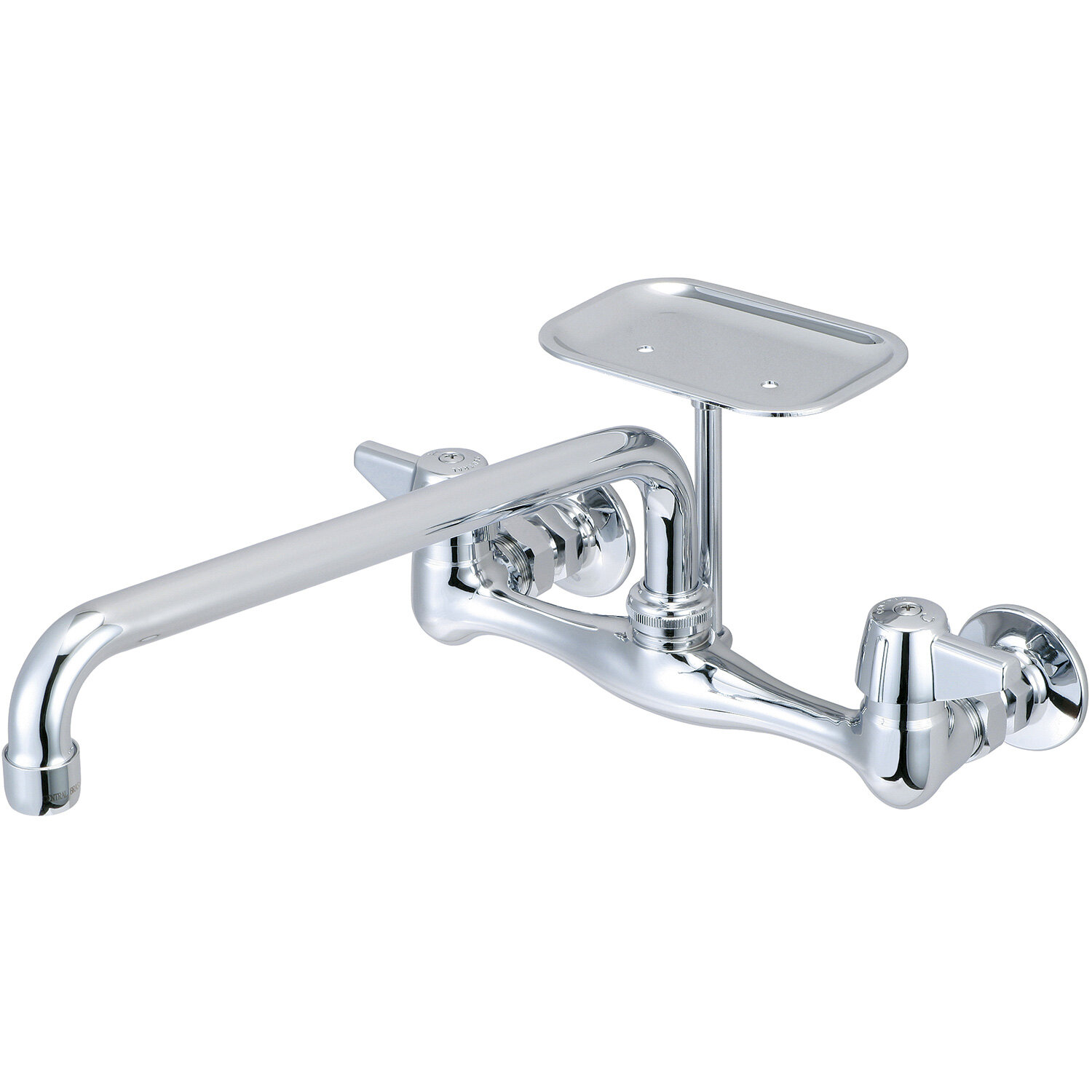 Central Brass Wall Mount Faucet With 8 Centers 12 Spout And