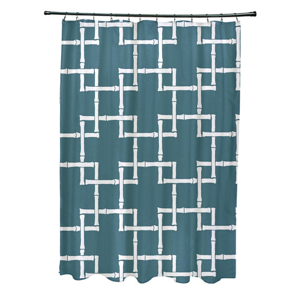Bay Isle Home Connelly Polyester Bamboo 1 Geometric Single Shower Curtain Wayfair