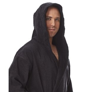 mens hooded cotton robe