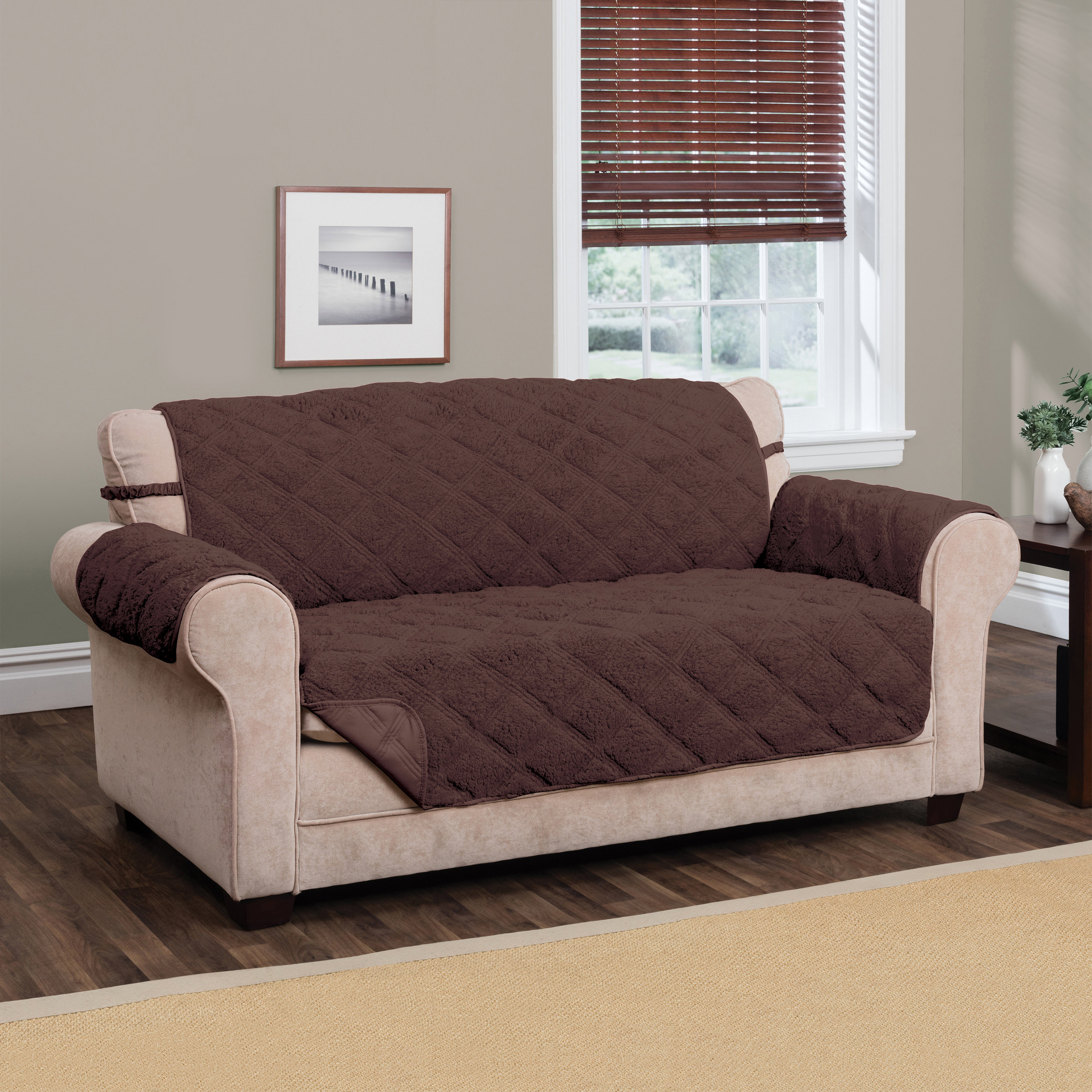 Winston Porter Sherpa Waterproof Sofa Slipcover Reviews Wayfair Sherpa Waterproof Sofa Slipcover