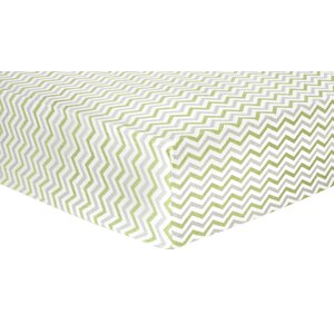 Chevron Deluxe Flannel Fitted Crib Sheet