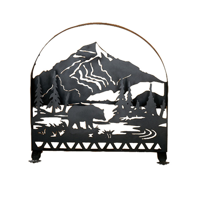 Meyda Tiffany Bear Creek Single Panel Fireplace Screen Wayfair