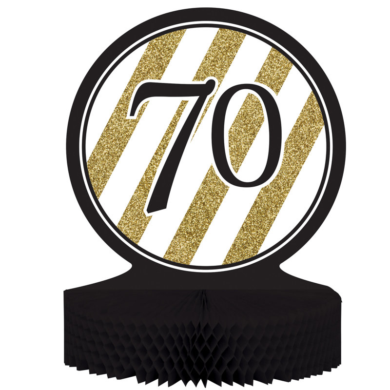 Creative Converting 70th Birthday Paper Disposable Centerpiece