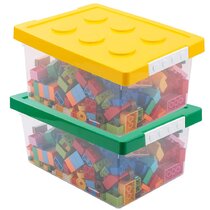 100 figure bases Makers Chest Toy Chest LEGO storage with minifigure showcase