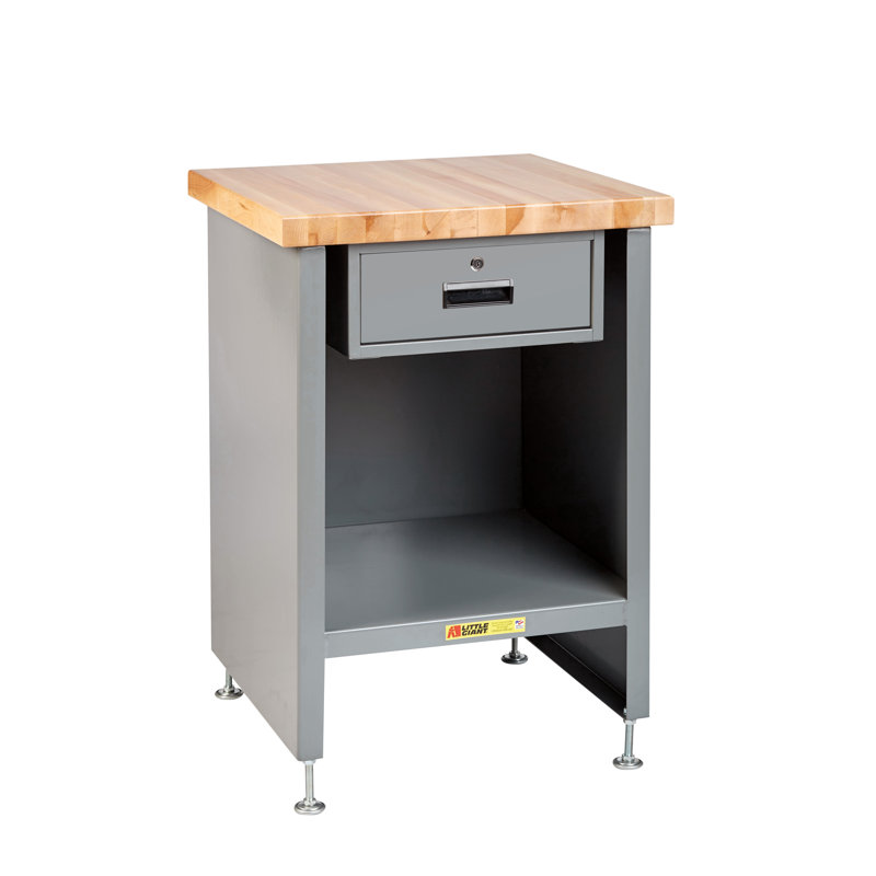 Little Giant Usa Enclosed 24 W Adjustable Height Butcher Block Top