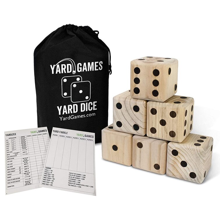 The Yard Yahtzee Game for the whole Family-New 6 Players YARDZEE 