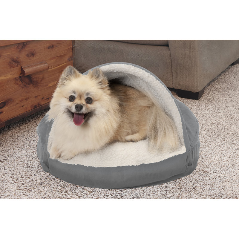 hooded pet bed