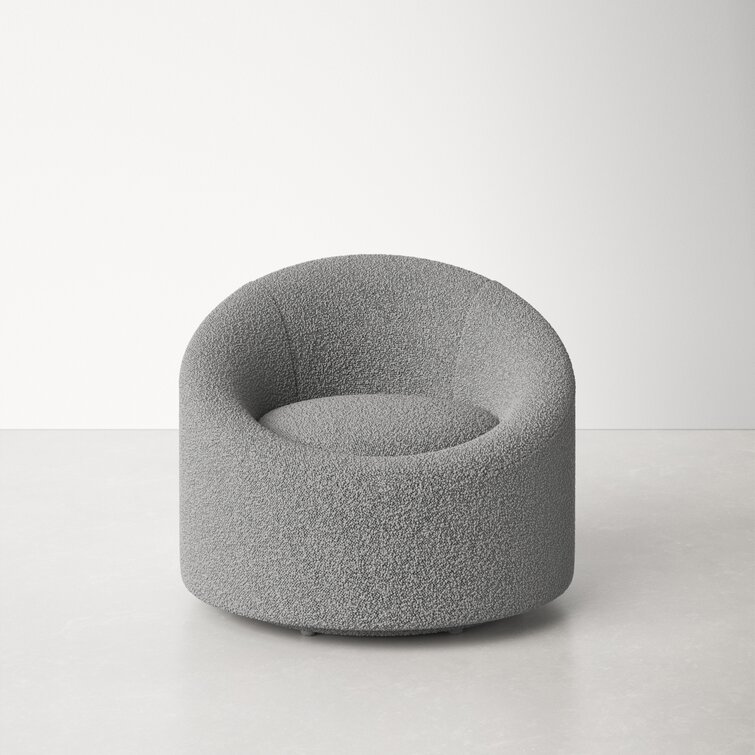 black swivel bucket chair