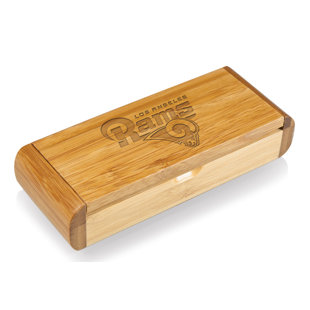 PICNIC TIME NFL LA Rams Peninsula Laser Engraved Serving Set Natural Wood One Size