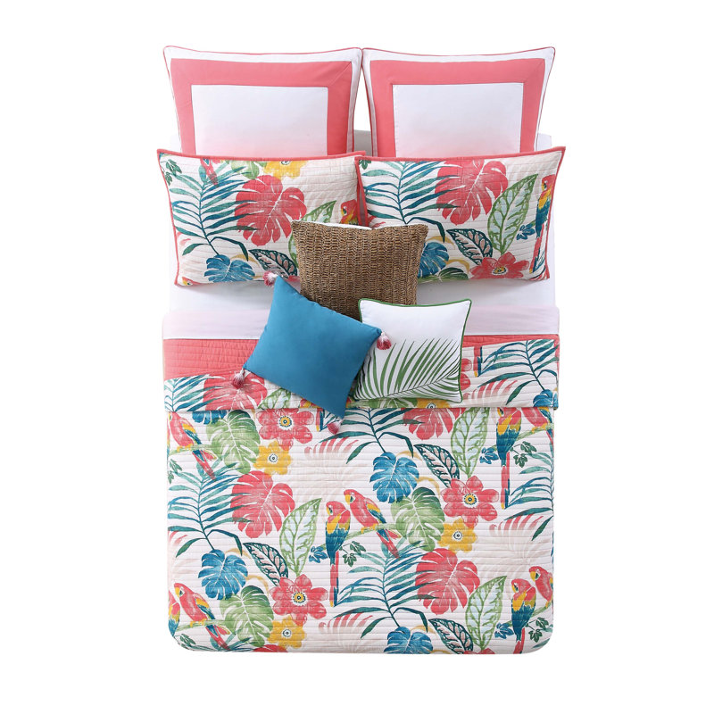 Beachcrest Home Tropical Paradise 3 Piece Comforter Set Reviews
