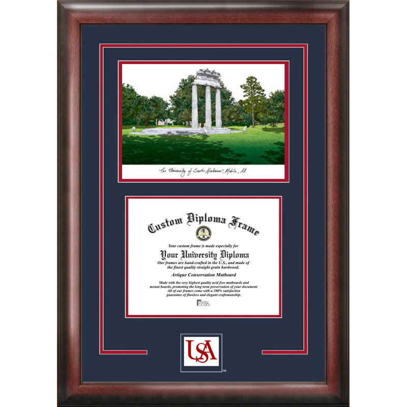 Campus Images Ncaa South Alabama Jaguars Spirit Graduate Diploma With Campus Images Lithograph Frame Reviews Wayfair