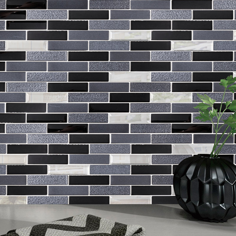 Supreme Tile Paint Effect 2 X 4 Glass Mosaic Tile Wayfair