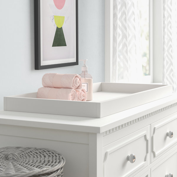 basket changing table topper