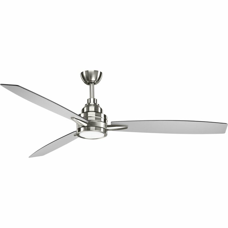 60 Troy 3 Blade Led Ceiling Fan With Remote Light Kit Included