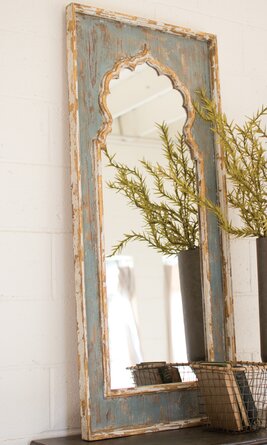 Halyna Painted Wooden Full Length Mirror