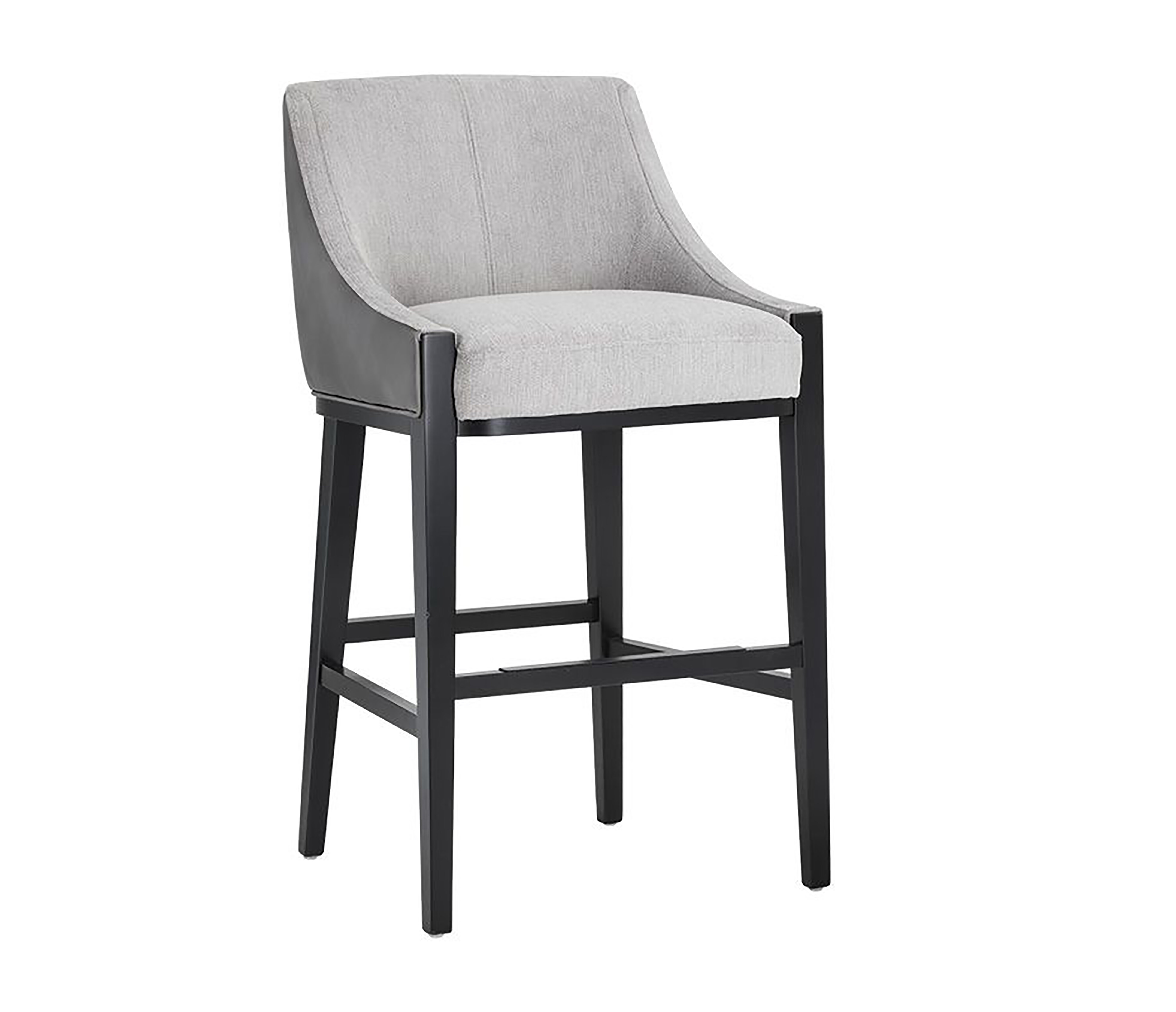 upholstered barstool club bucket seat