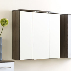 70 cm x 69 cm Spiegelschrank Marinello mit Beleu..
