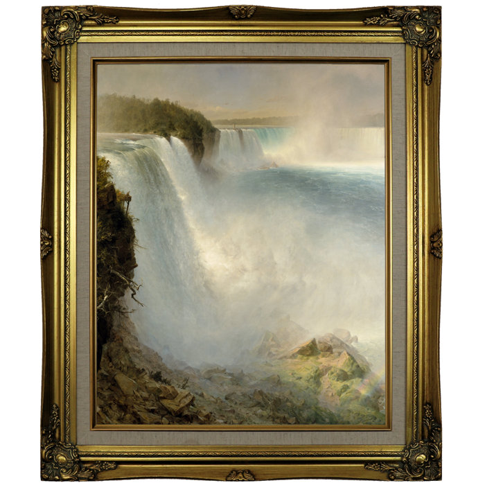 Astoria Grand Niagara Falls From The American Side Framed Oil