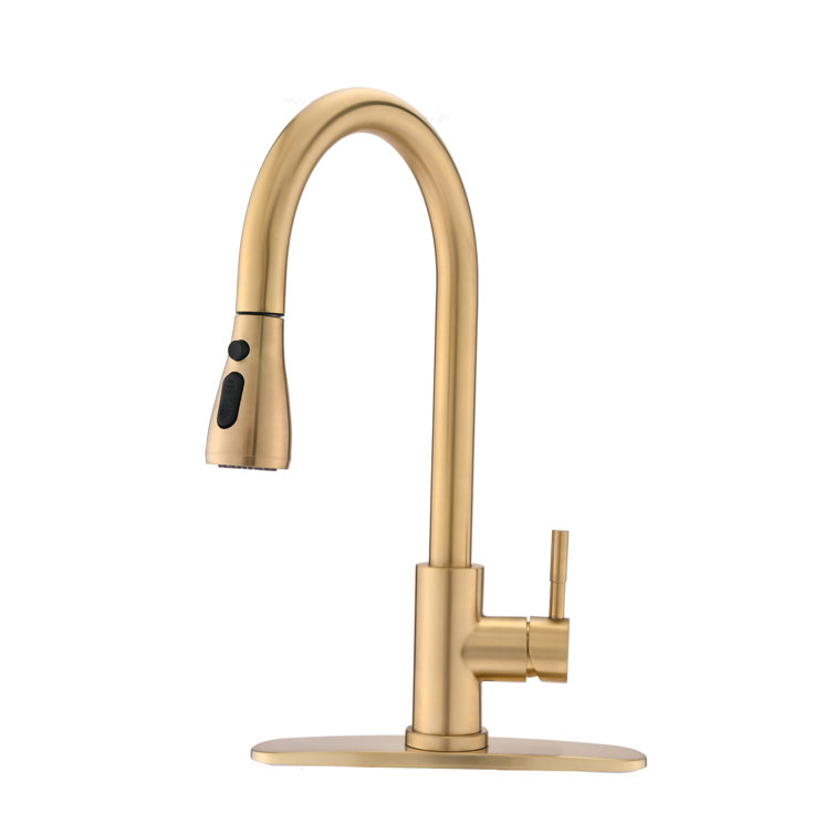 Minnan Brand High Arc Pull Down Single Handle Kitchen Faucet ...