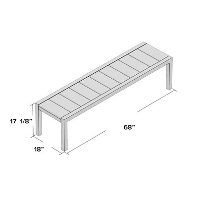 Surf City Trex Outdoor Aluminium Picnic Bench Allmodern