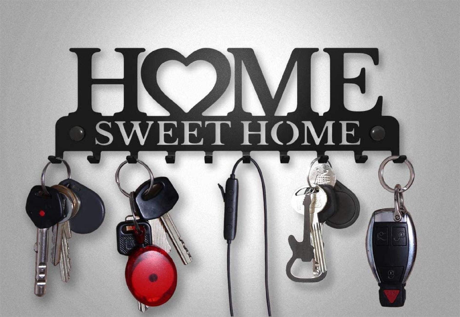 Home Metal Key Holder Wall Mounted Key Organizer Home Decor Holder 