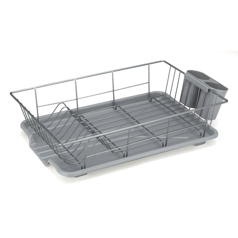 Basicwise Stainless Steel Countertop Dish Rack Reviews Wayfair