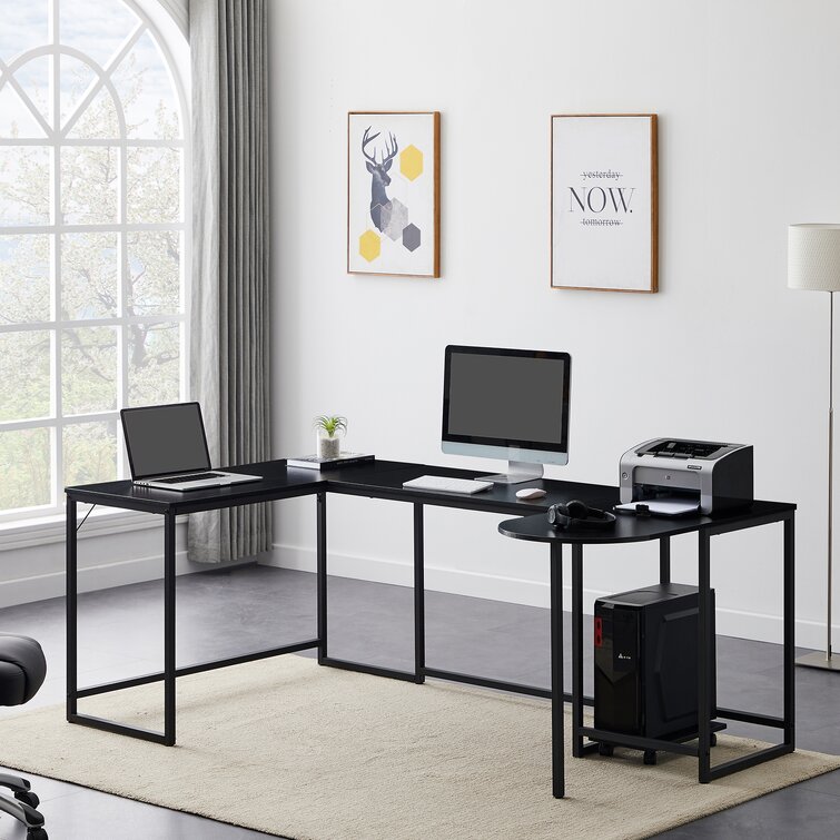 Inbox Zero U Shaped Computer Desk Wayfair