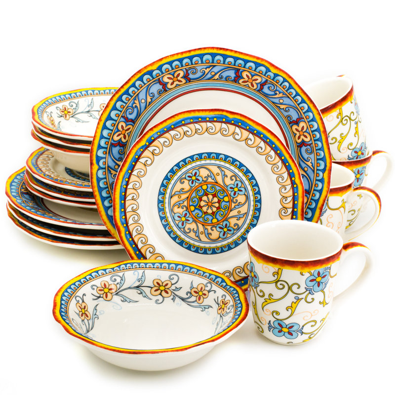 World Menagerie Dellwood World Menagerie 16 Piece Stoneware