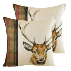 large stag cushion