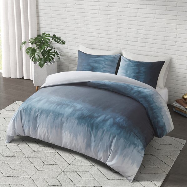 Drawing Bay 100% Cotton Bedding Pillowcases Blue Bedspread Duvet Cover