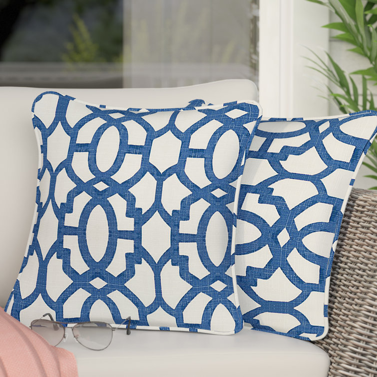 geometric throw pillow set