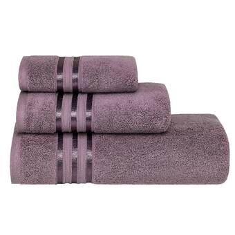 Amazon Com Wonwo 100 Cotton Towel Sets 600 Gsm Luxury Bath Towels 6 Piece Set 2 Bath Towels 2 Hand Towels And 2 Washcloths Chocolate Kitchen Dining