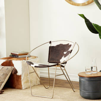 baskin fabric chair and ottoman