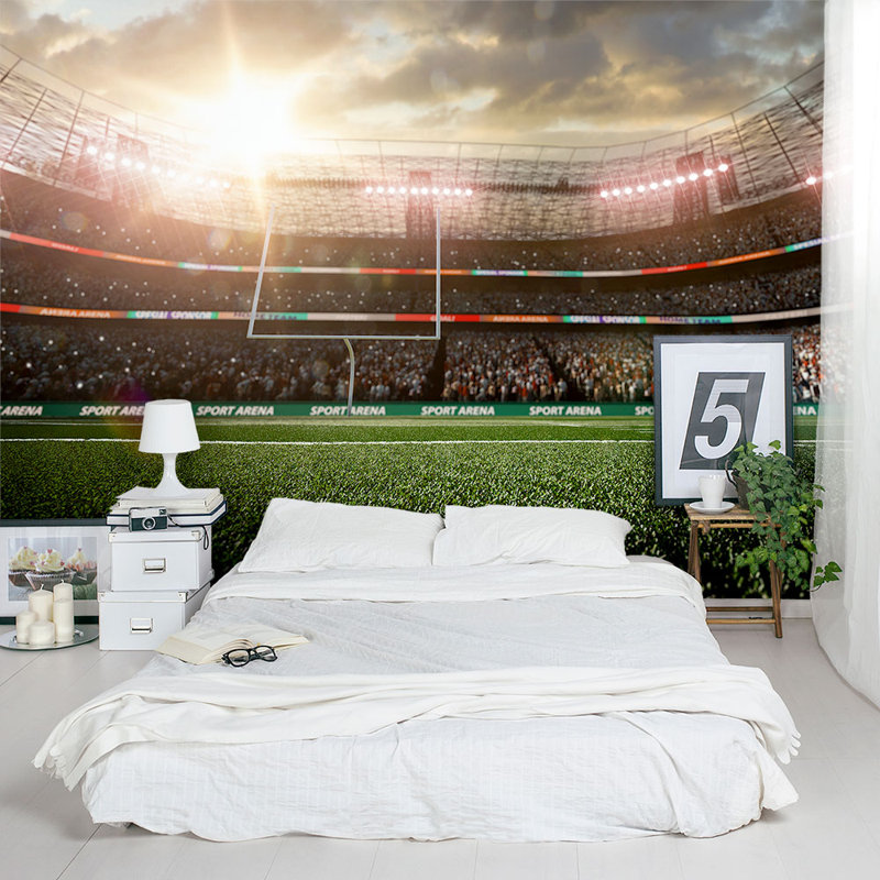 Wallums Wall Decor Football Stadium 8 X 144 3 Piece Wall Mural