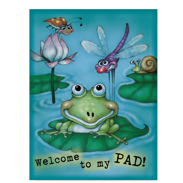 The Holiday Aisle Frog And Friends Acrylic Painting Print On