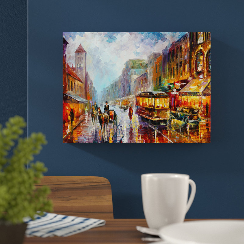 East Urban Home 1925 Los Angeles By Leonid Afremov Painting Print On Wrapped Canvas Reviews Wayfair Co Uk Leonid afremov studio sells recreations of paintings, giclees and prints worldwide. 1925 los angeles by leonid afremov painting print on wrapped canvas