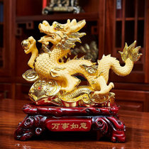 New Chinese Zodiak "Flying" or "Victory" Dragon Statue Resin Sculpture Figurine 