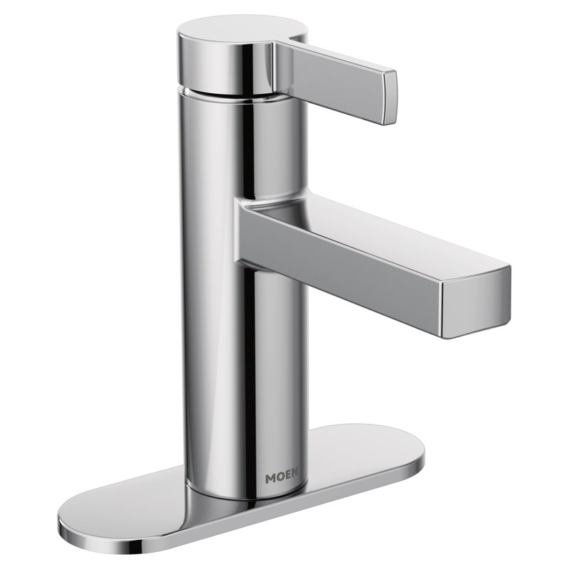 Moen Beric Single Hole Centerset Bathroom Faucet With Drain