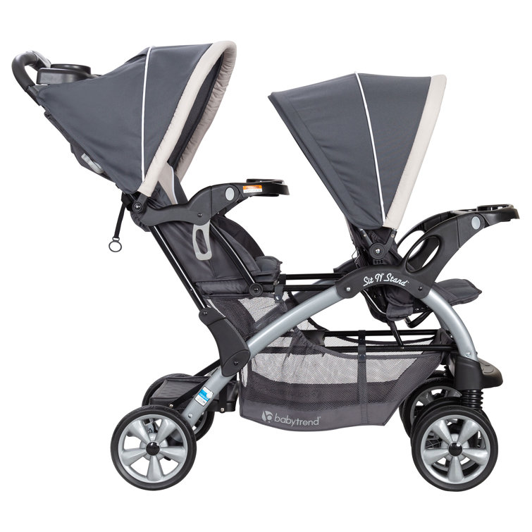 Baby Trend Sit N Stand Double Stroller With 2 Baby Trend Ally 35 Infant Car Seats Wayfair