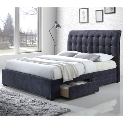 Finn Upholstered Storage Sleigh Bed Brayden Studio Size Eastern King