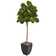 Gracie Oaks 71'' Faux Fiddle Leaf Fig Tree in Stone Planter | Wayfair