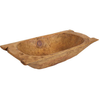 Bellicent Wood Oval Rustic Decorative Bowl Reviews Joss Main