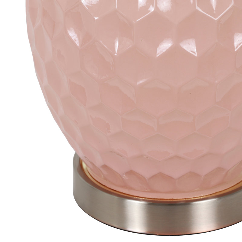 peach table lamp