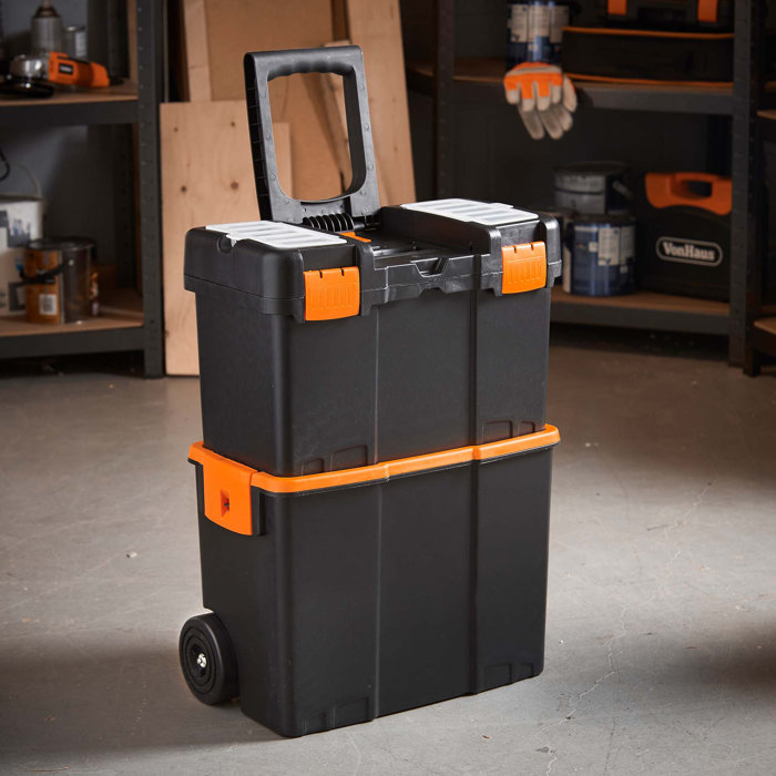 Mobile Extra Large Chest Storage Box Work Tools Detachable Diy